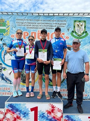 Жуковские спортсмены стали победителями и призерами Первенства Калужской области по лыжероллерам