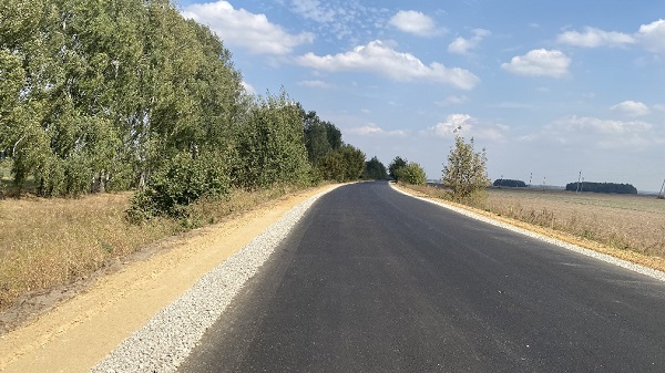 По нацпроекту на Брянщине завершается ремонт дороги Стародуб-Нижнее