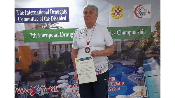 Любовь Волкова из Брянска стала чемпионкой Европы по шашкам среди слепых