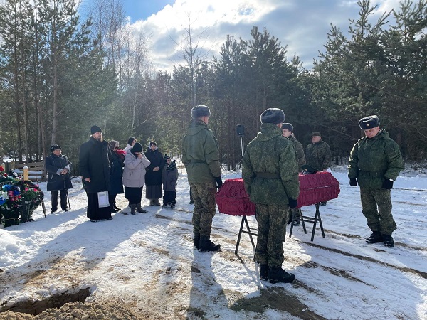 В Жуковке простились с участником СВО