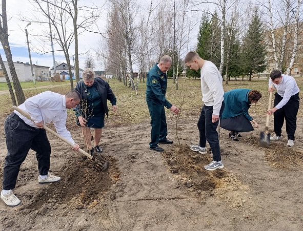 В Жуковском филиале Брянского аграрного техникума прошла акция «Сад памяти»