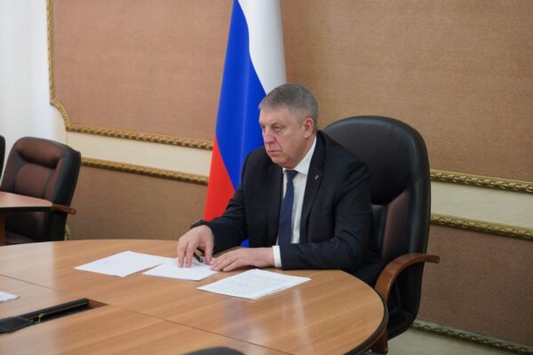 Губернатор Александр Богомаз принял участие в совещании, которое провел Президент РФ Владимир Путин