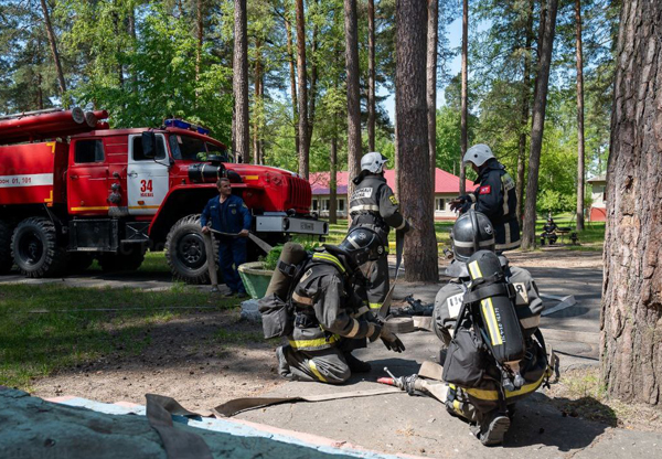В Жуковке прошли учения МЧС
