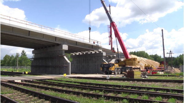 Строительство путепровода в Унече близится к завершению