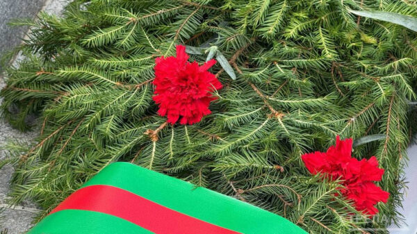 Руководители Брянщины возложили цветы к памятнику воинам и партизанам в центре Брянска