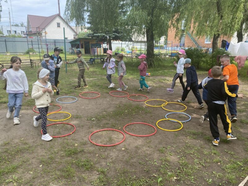 Весёлые старты в детском саду «Солнышко»