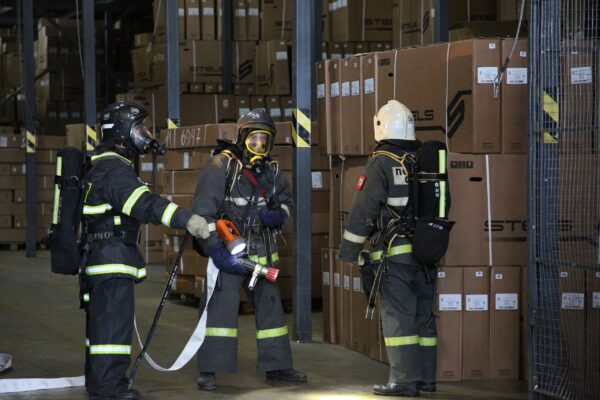 На базе Жуковского веломотозавода прошли учения  пожарно-спасательного центра