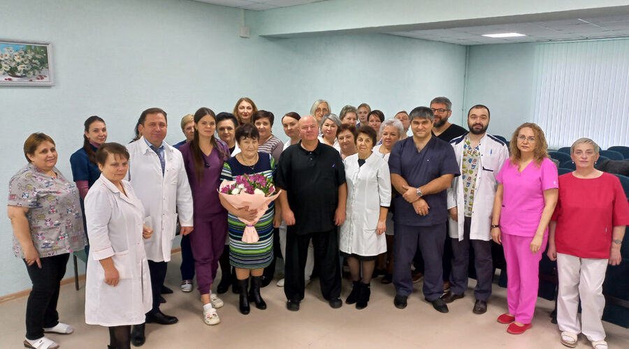 В Жуковской больнице на заслуженный отдых проводили Марию Филипповну Синюто