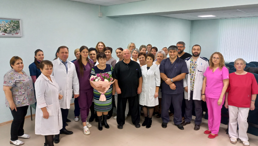 В Жуковской больнице на заслуженный отдых проводили Марию Филипповну Синюто