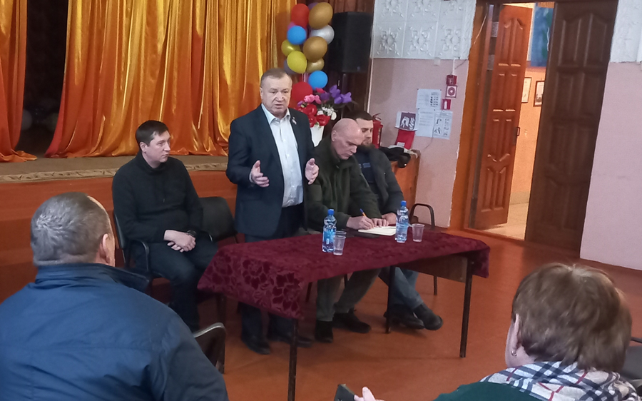 Депутаты Жуковского округа провели встречу с населением в Шамордино