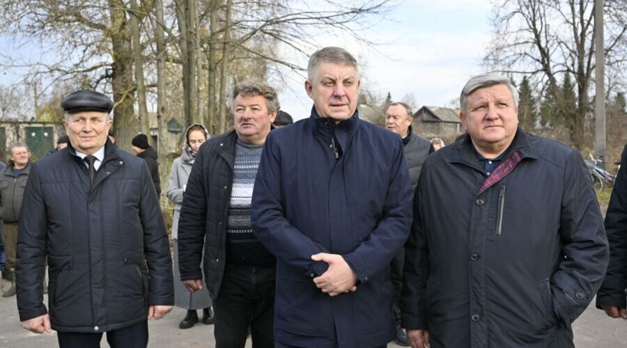 В приграничном брянском селе освятили купол и крест храма