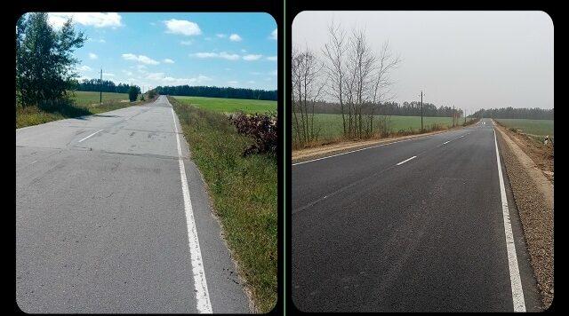 В Клинцовском районе отремонтирован участок дороги в сторону Климово