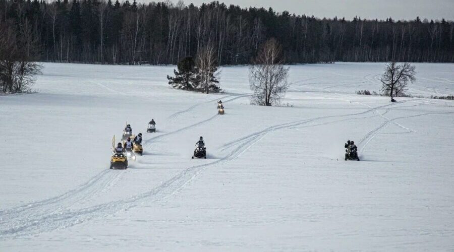 Стартовал второй ходовой день экспедиции на снегоходах STELS «Брянские леса».