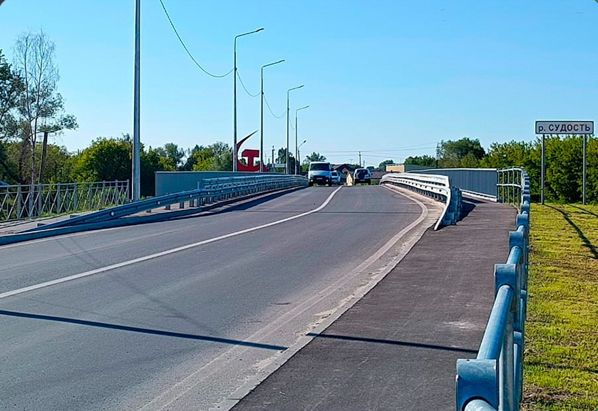 Завершен капитальный ремонт моста через Судость