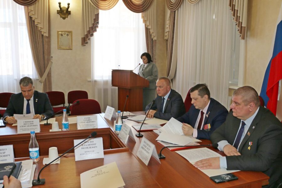 Состоялось заседание комитета по делам ветеранов, участников боевых действий и их семей