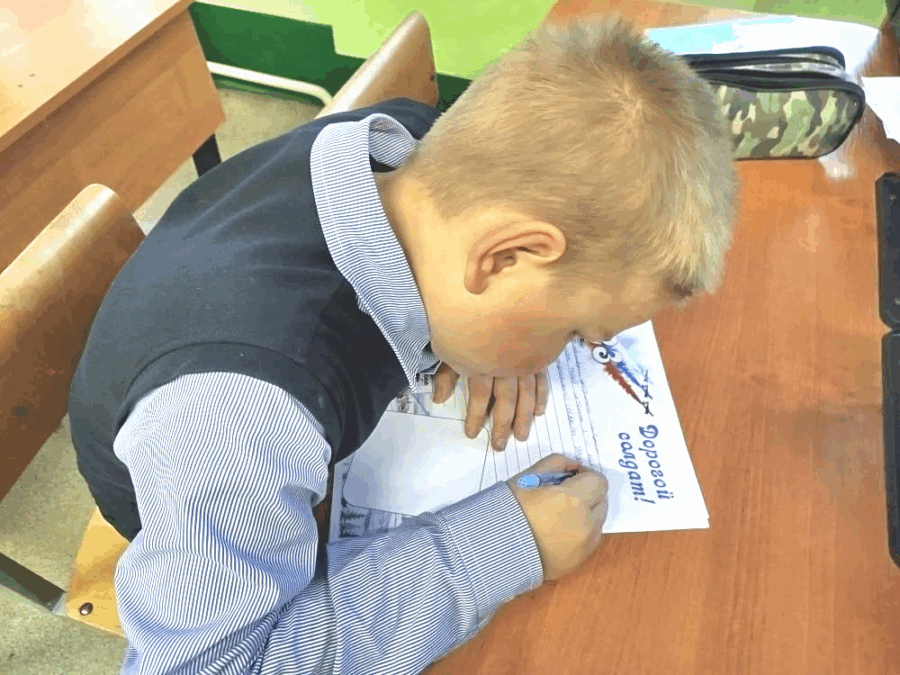 Ученики Шамординской школы приняли участие в патриотической акции