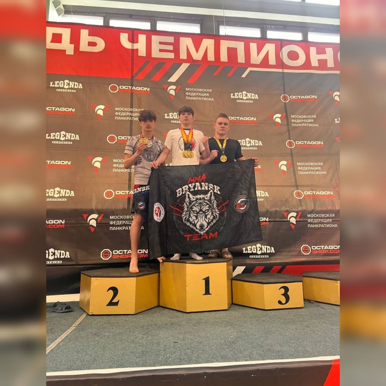 Брянские спортсмены удостоены  золотых медалей турнира по панкратиону в Москве