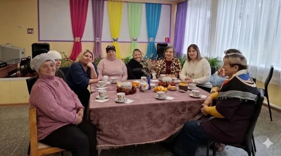 В Ходиловичах собрались на пасхальные посиделки