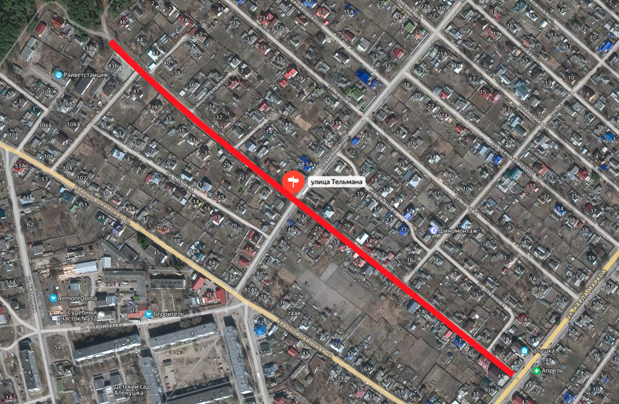 В Жуковке капитально  отремонтируют улицу Тельмана