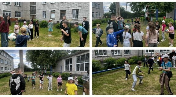 В Ржаницкой школе прошел фестиваль народных игр