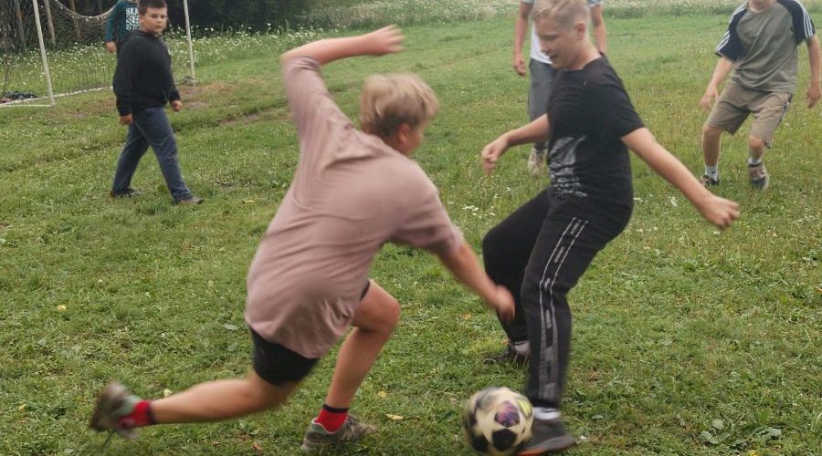 Футбольный матч в Речице