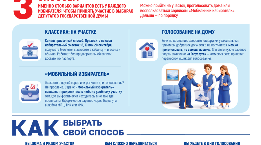 Брянцы могут голосовать по-разному