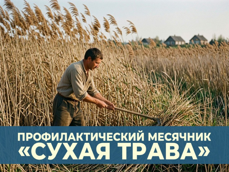 В Жуковском округе проводится месячник «Сухая трава»