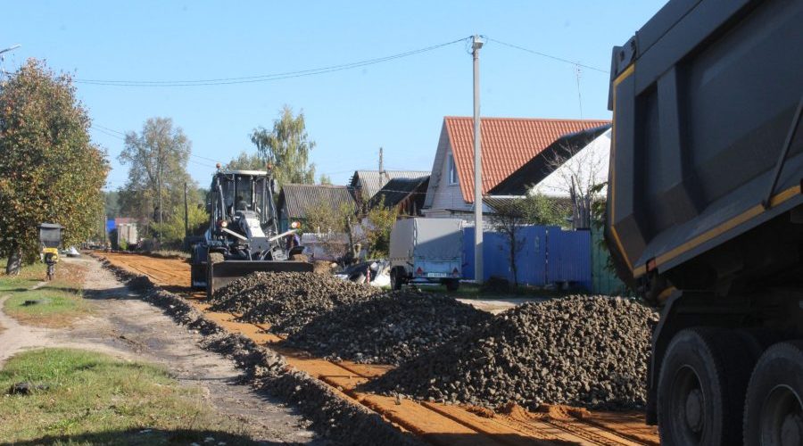 В Жуковке продолжается капитальное обустройство улиц