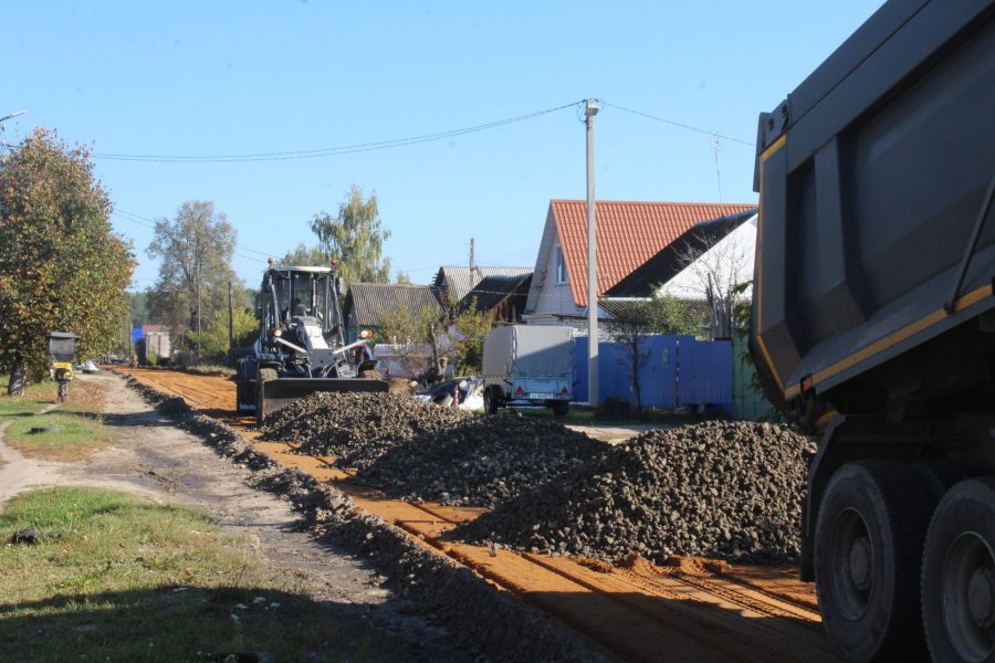 В Жуковке продолжается капитальное обустройство улиц