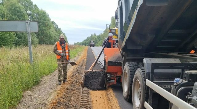 В Жуковском муниципальном округе капитально ремонтируют участок автодороги