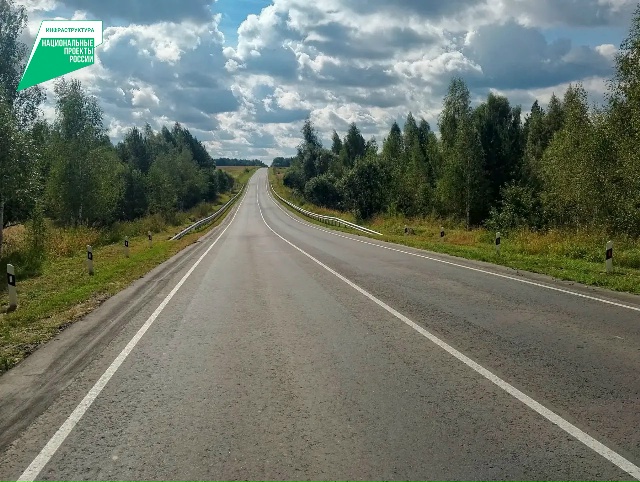 В Выгоничском районе  отремонтирован участок дороги