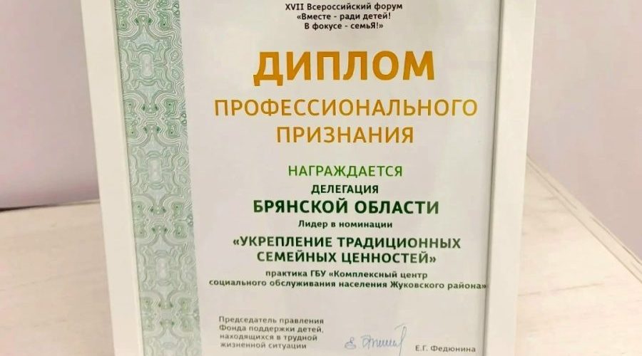 Профессиональное признание Центра социального обслуживания