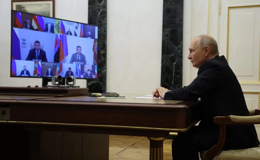 Егор Ковальчук принял участие в видеоконференции с Владимиром Путиным