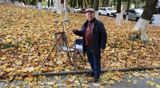 Пленэр с Михаилом Решетневым в Овстуге