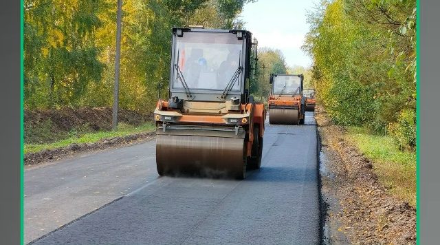 Трубчевском районе  идет ремонт автодороги